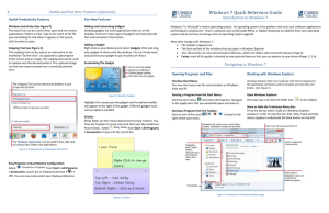 Windows 7 Quick Reference Guide