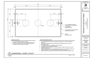 Standard Construction Details BASKETBALL COURT LAYOUT D 9