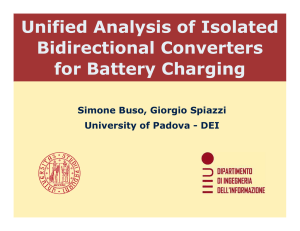 Unified Analysis of Isolated Bidirectional Converters for Battery