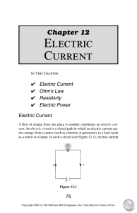 ELECTRIC CURRENT