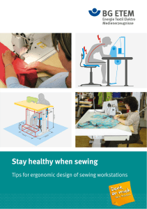 Stay healthy when sewing