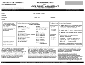 Soil analysis request form - University of Minnesota Extension