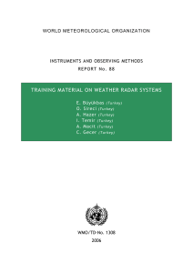 Training Material on Weather Radar Systems