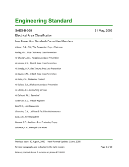 Saudi Aramco Engineering Standard