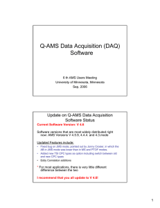 Q-AMS Data Acquisition (DAQ) Software