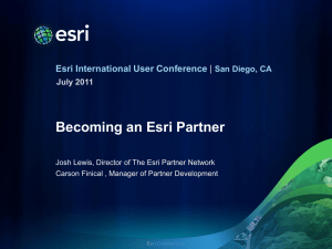 Becoming an Esri Partner
