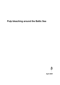 Pulp bleaching around the Baltic Sea