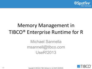 TIBCO Enterprise Runtime for R Overview and Architecture