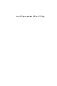 Social Networks in Silicon Valley