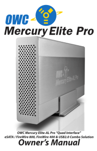 OWC Mercury Elite-AL Pro “Quad Interface”