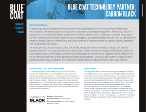 Blue Coat Technology Partner: Carbon Black