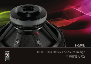 Fane 1x18 Bass Reflex Enclosure 18XS.indd