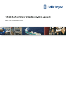Hybrid shaft generator propulsion system upgrade - Rolls