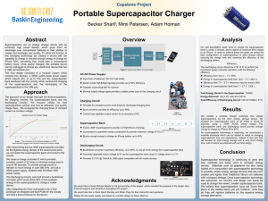 Portable Supercapacitor Charger