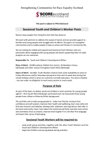 Sessional Youth and Children`s Worker Posts