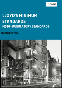 MS10 - Regulatory Standards
