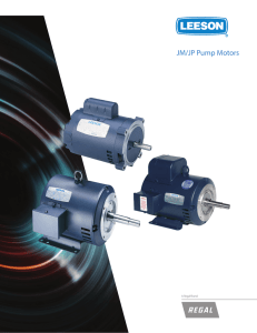 JM/JP Pump Motors