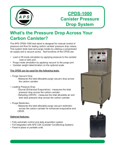 What`s the Pressure Drop Across Your Carbon Canister? CPDS