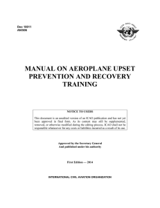 manual on aeroplane upset prevention and recovery training