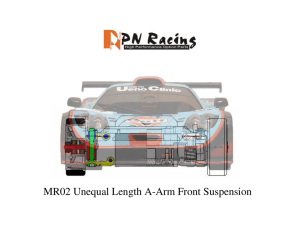 MR02 Unequal Length A-Arm Front Suspension