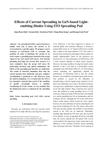 Effects of Current Spreading in GaN-based Light- emitting
