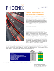 Phoenix Automotive Audit: Mercedes Benz Research