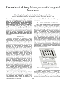 Electrochemical Array Microsystem with Integrated Potentiostat