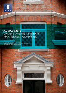 advice note understanding residents` management companies