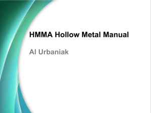 HMMA Hollow Metal Manual