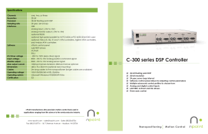 nPoint C300 DSP Controller