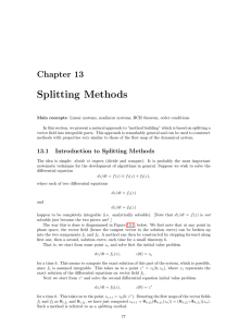 Chapter 13. Splitting Methods