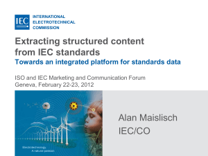 Extracting structured content from IEC standards (Normative