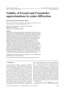 Validity of Fresnel and Fraunhofer approximations in scalar diffraction