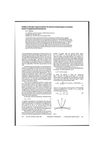 Validity of the Born approximation for electron scattering by a