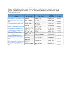 Please find the below online results of your college. Kindly