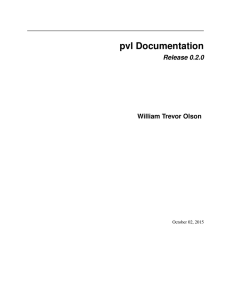 pvl Documentation