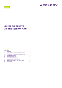 guide to trusts in the isle of man