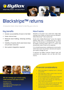 Blackstripe™ returns