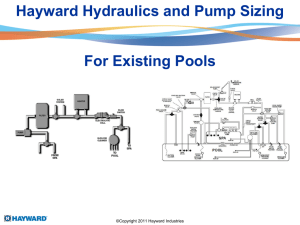 Hayward Hydraulics and Pump Sizing For Existing Pools