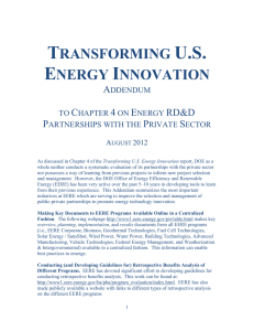 TRANSFORMING U.S. ENERGY INNOVATION