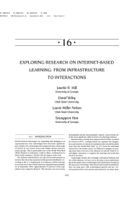 exploring research on internet-based learning