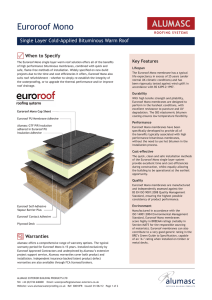 Euroroof Mono - Alumasc Roofing Systems