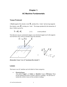 Chapter 1: AC Machine Fundamentals )( Br µ =