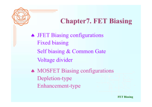 Chapter7. FET Biasing