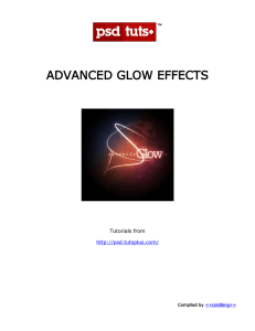 Photoshop Advanced Glow effects
