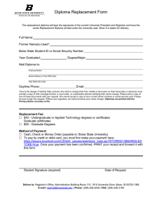 replacement diploma order form - Office of the Registrar