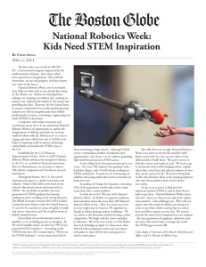 National Robotics Week: Kids Need STEM Inspiration