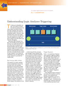 Understanding Logic Analyzer Triggering