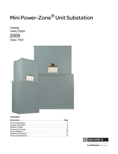 Mini Power-Zone Unit Substation