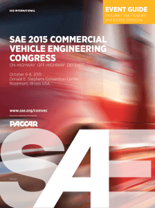 SAE 2015 COmmERCIAL vEhICLE